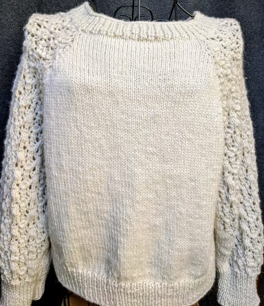 PULL ALPAGA MANCHE DENTELLE