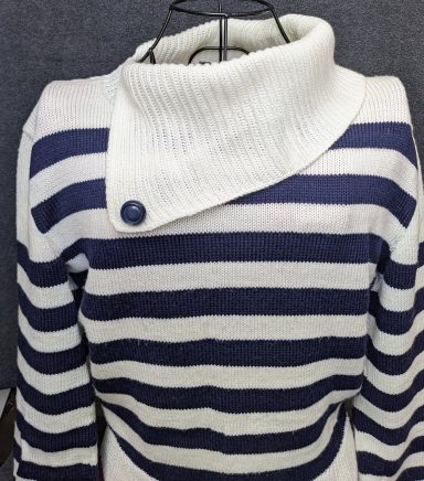 pull en laine mérinos col châle