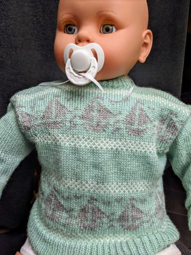 Pull bébé 9 mois motifs bateaux